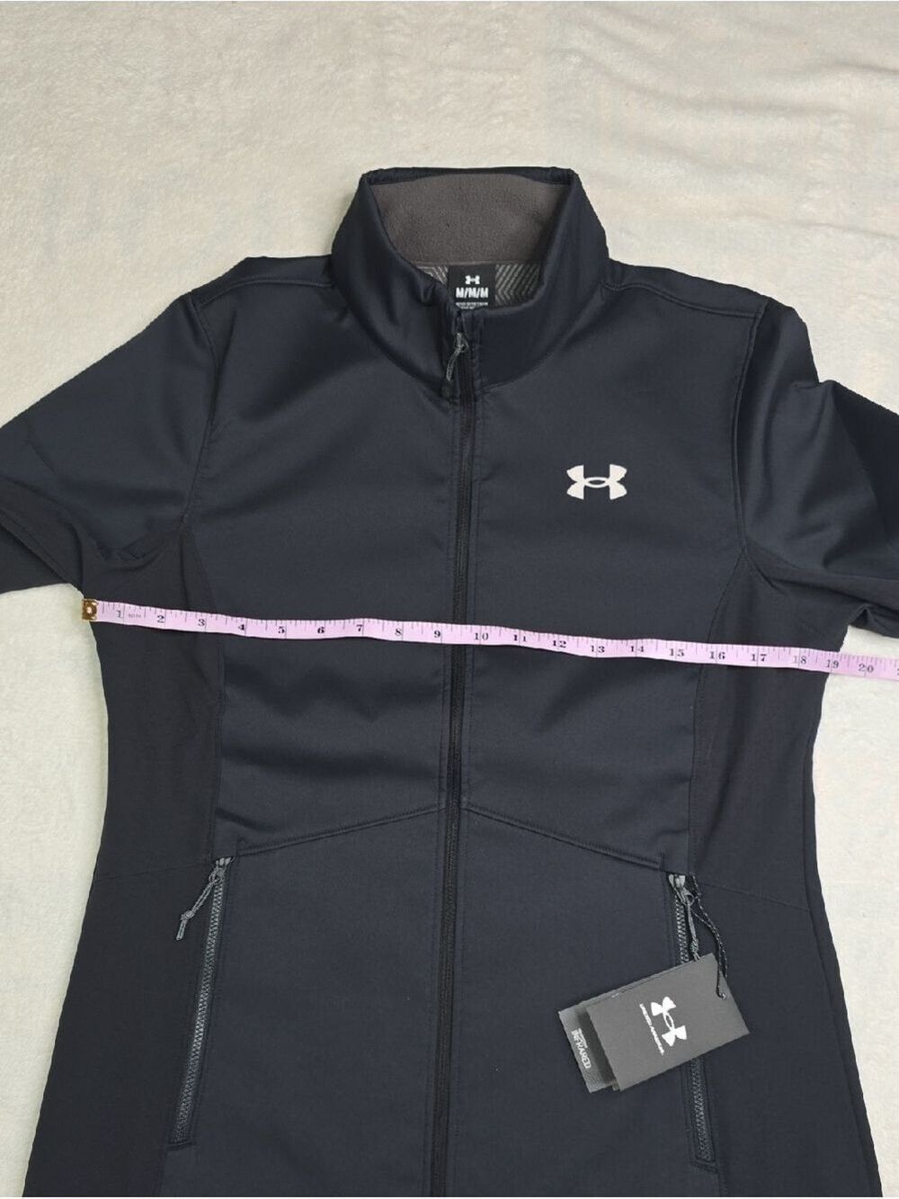 Under Armour Womens Shield Jacket Navy Blue Sz Med NWT - Picture 2 of 9
